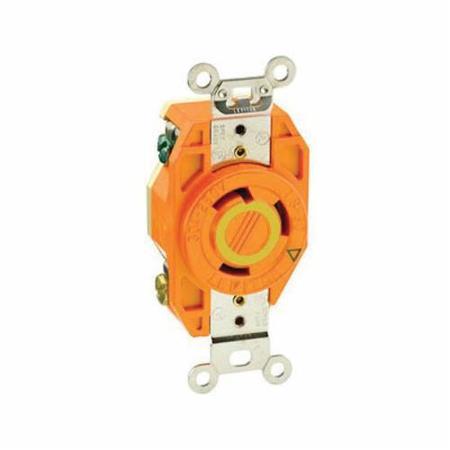 LEVITON 30A Flush Mount Locking Receptacle 2P 3W 125V 2610-IG